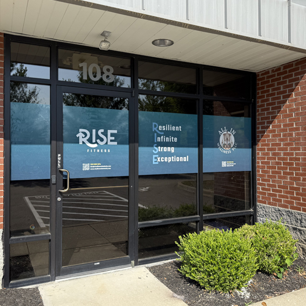 The exterior signage of Rise Fitness